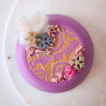 Bol à nourriture violet pour chien