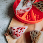 Bol interactif Dogs Crush agrume pamplemousse avec zones de léchage variées pour chiens