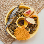 Bol d'alimentation lente jaune vif Dogs Crush avec obstacles intégrés pour chiens