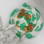 Bol silicone Dogs Crush vert clair avec spirale, design contemporain dans la neige